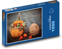 Pumpkin - autumn, decoration Puzzle 1000 pieces - 60 x 46 cm 
