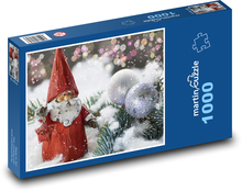 Santa Claus - Vianočný čas, dekorácie Puzzle 1000 dielikov - 60 x 46 cm 