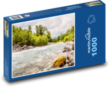 Vodní tok - krajina, řeka Puzzle 1000 dílků - 60 x 46 cm
