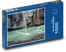 Wasserfall - Felsen, Fluss Puzzle 1000 Teile - 60 x 46 cm