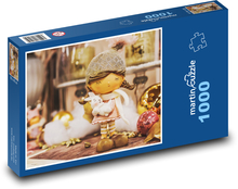 Weihnachtsdekoration - niedliche Figur, Figur Puzzle 1000 Teile - 60 x 46 cm