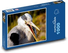 Volavka - pták, heron Puzzle 1000 dílků - 60 x 46 cm