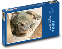 Krokodil - gefährliches Reptil Puzzle 1000 Teile - 60 x 46 cm