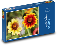 Orange flowers - plant, garden Puzzle 1000 pieces - 60 x 46 cm 