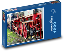 Steam locomotive - wheels, train Puzzle 1000 pieces - 60 x 46 cm 