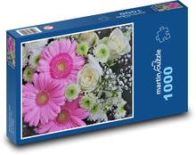 Kytica - romantika, ruže Puzzle 1000 dielikov - 60 x 46 cm