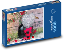 Herz - Weihnachten, Liebe Puzzle 1000 Teile - 60 x 46 cm
