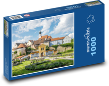 Schärding - Rakousko, park Puzzle 1000 dílků - 60 x 46 cm
