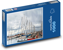 Port - yacht, boats Puzzle 1000 pieces - 60 x 46 cm 