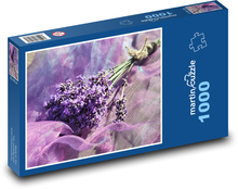 Lavender - purple bouquet, decoration Puzzle 1000 pieces - 60 x 46 cm 