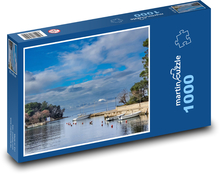 Küstenlandschaft - Boote, Yachten Puzzle 1000 Teile - 60 x 46 cm