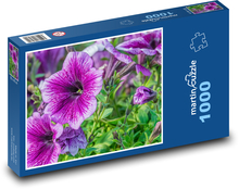 Petunias - purple flowers, plants Puzzle 1000 pieces - 60 x 46 cm 