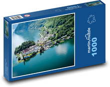 Jezero - hory, příroda Puzzle 1000 dílků - 60 x 46 cm