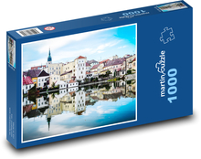 Jindřichův Hradec - Česká republika, město Puzzle 1000 dílků - 60 x 46 cm