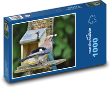 Common soybean - bird, feeding Puzzle 1000 pieces - 60 x 46 cm 