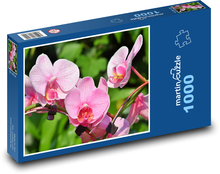 Orchid - pink flowers, plants Puzzle 1000 pieces - 60 x 46 cm
