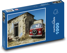 Altes Haus - verlassen, Auto Puzzle 1000 Teile - 60 x 46 cm