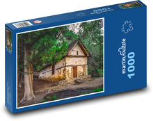 Stary dom - las, przyroda Puzzle 1000 elementów - 60x46 cm