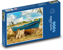 Rybárska loď - vrak, hrdza Puzzle 1000 dielikov - 60 x 46 cm 