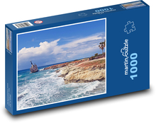 Felsenküste - Meer, Wellen Puzzle 1000 Teile - 60 x 46 cm