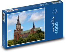 Kostol sv. Márie - architektúra, pamiatka Puzzle 1000 dielikov - 60 x 46 cm 