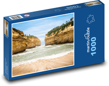 Ocean - plaża, skały Puzzle 1000 elementów - 60x46 cm