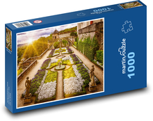 Zahrada - park, květiny Puzzle 1000 dílků - 60 x 46 cm