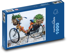 Fahrrad - Kräuterkorb, Dekoration Puzzle 1000 Teile - 60 x 46 cm