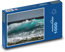 Sea foam - waves, coast Puzzle 1000 pieces - 60 x 46 cm 