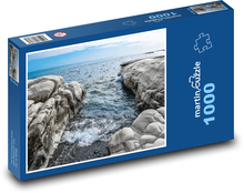 Morze - zatoka, brzeg Puzzle 1000 elementów - 60x46 cm
