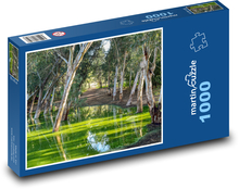 Jazero - stromy, les Puzzle 1000 dielikov - 60 x 46 cm