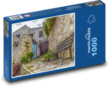 Starý dom - architektúra, výstavba Puzzle 1000 dielikov - 60 x 46 cm 