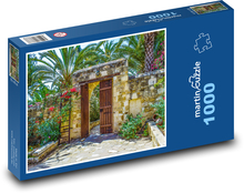 Brána - klášter, zahrada Puzzle 1000 dílků - 60 x 46 cm