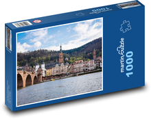 Heidelberg - Německo, město Puzzle 1000 dílků - 60 x 46 cm
