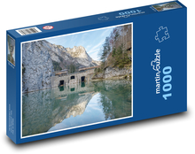 Hydroelectric power plant - mountains, Alps Puzzle 1000 pieces - 60 x 46 cm 