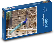 Pfau - Tier, Kugelschreiber Puzzle 1000 Teile - 60 x 46 cm