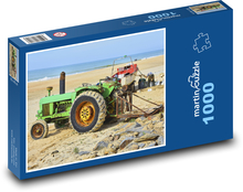 Starý traktor - more, veterán Puzzle 1000 dielikov - 60 x 46 cm
