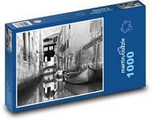 Benátky - Itálie, kanál Puzzle 1000 - 60x46 cm