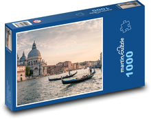 Italy - Venice, boats Puzzle 1000 pieces - 60 x 46 cm 