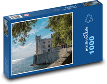 Terst - zámok, Taliansko Puzzle 1000 dielikov - 60 x 46 cm 