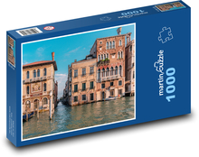 Canal in Venice - city, Taliansko Puzzle 1000 dielikov - 60 x 46 cm