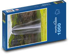 Vodopád - příroda, Island Puzzle 1000 dílků - 60 x 46 cm