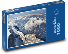 Zugspitze - Schnee, Berge Puzzle 1000 Teile - 60 x 46 cm