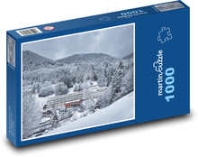 Snowy village - Germany, forest Puzzle 1000 pieces - 60 x 46 cm