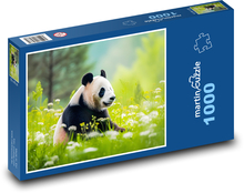 Panda - medveď, cicavec Puzzle 1000 dielikov - 60 x 46 cm 