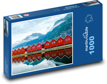 Norsko - Fjord, oceán Puzzle 1000 dílků - 60 x 46 cm