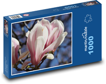 Blume Magnolie - Pflanze, Frühling Puzzle 1000 Teile - 60 x 46 cm