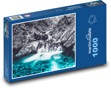 Vodopád - řeka, krajina Puzzle 1000 dílků - 60 x 46 cm