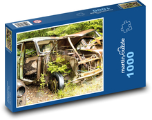 Auta - vrak, les Puzzle 1000 dílků - 60 x 46 cm