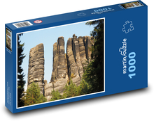 Labský pieskovec - skaly, hory Puzzle 1000 dielikov - 60 x 46 cm